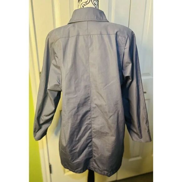 London Fog Women’s Rain Trench Coat Jacket Violet Lt Purple Lined Size 6 Vtg - Picture 6 of 10